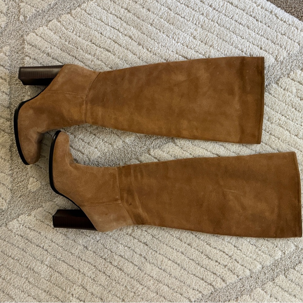 Sam Edelman Victoria Golden Carmel Suede Boots size 7.5 - Picture 8 of 8